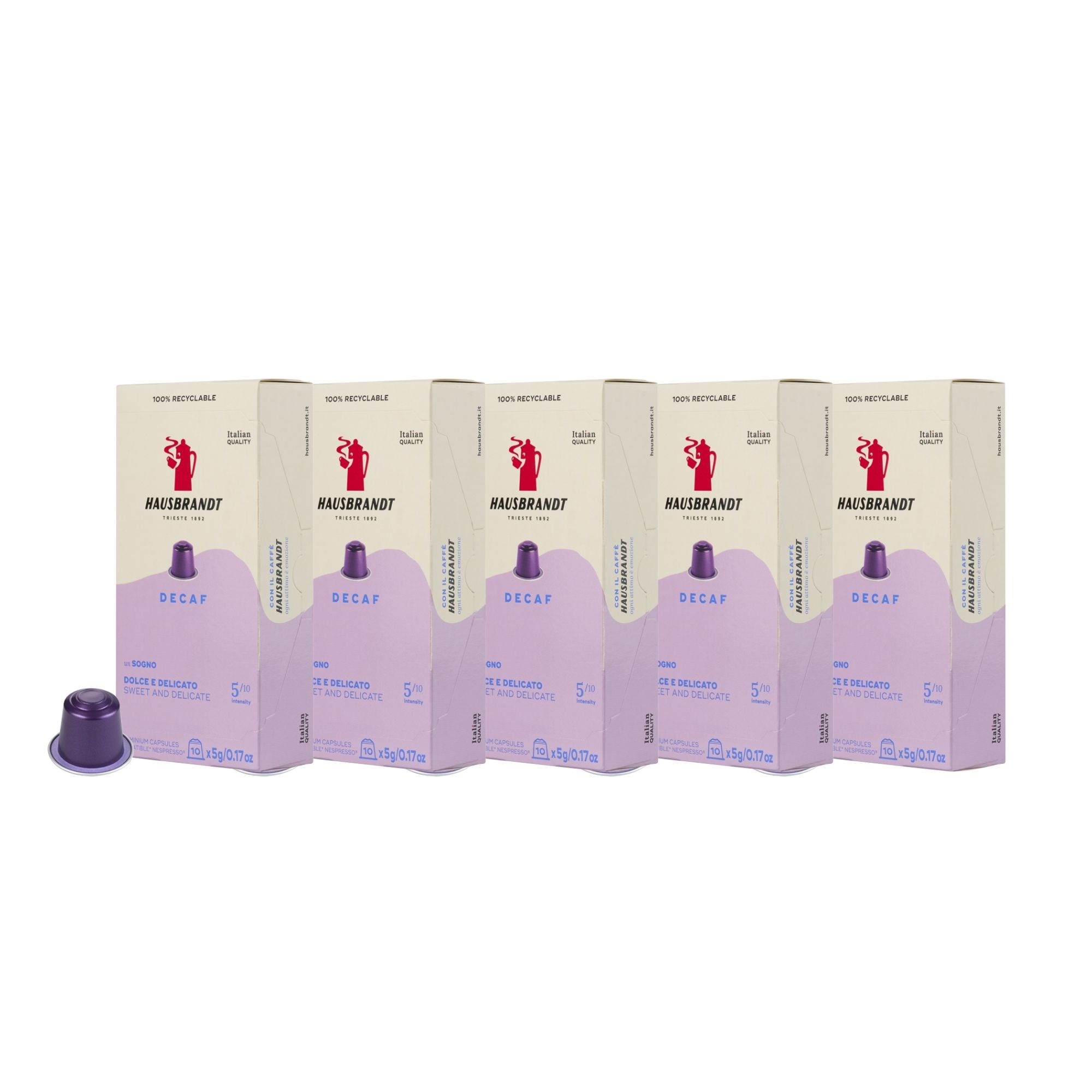 Hausbrandt Decaf, 50 capsules