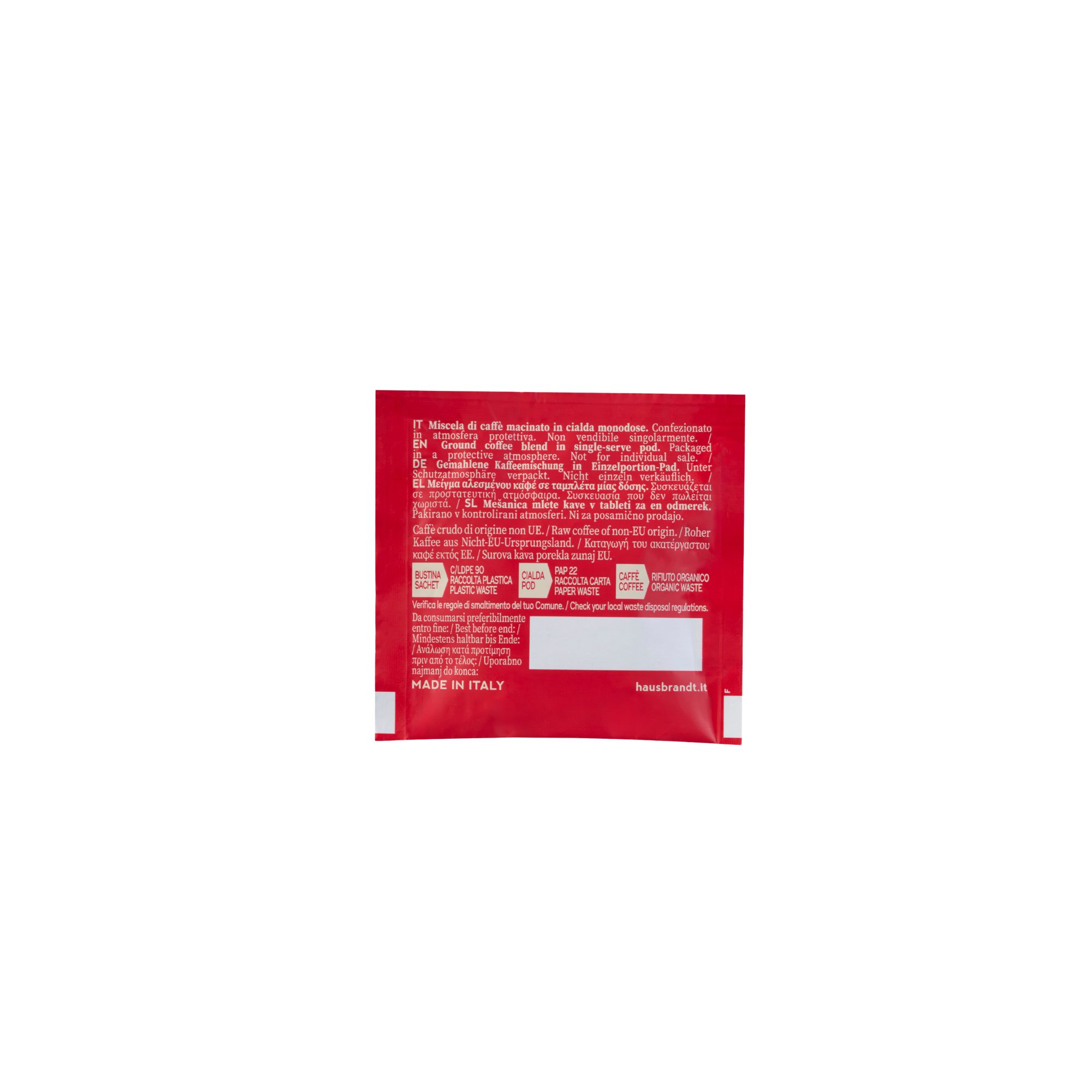 Hausbrandt Espresso Sud, ESE44 pods