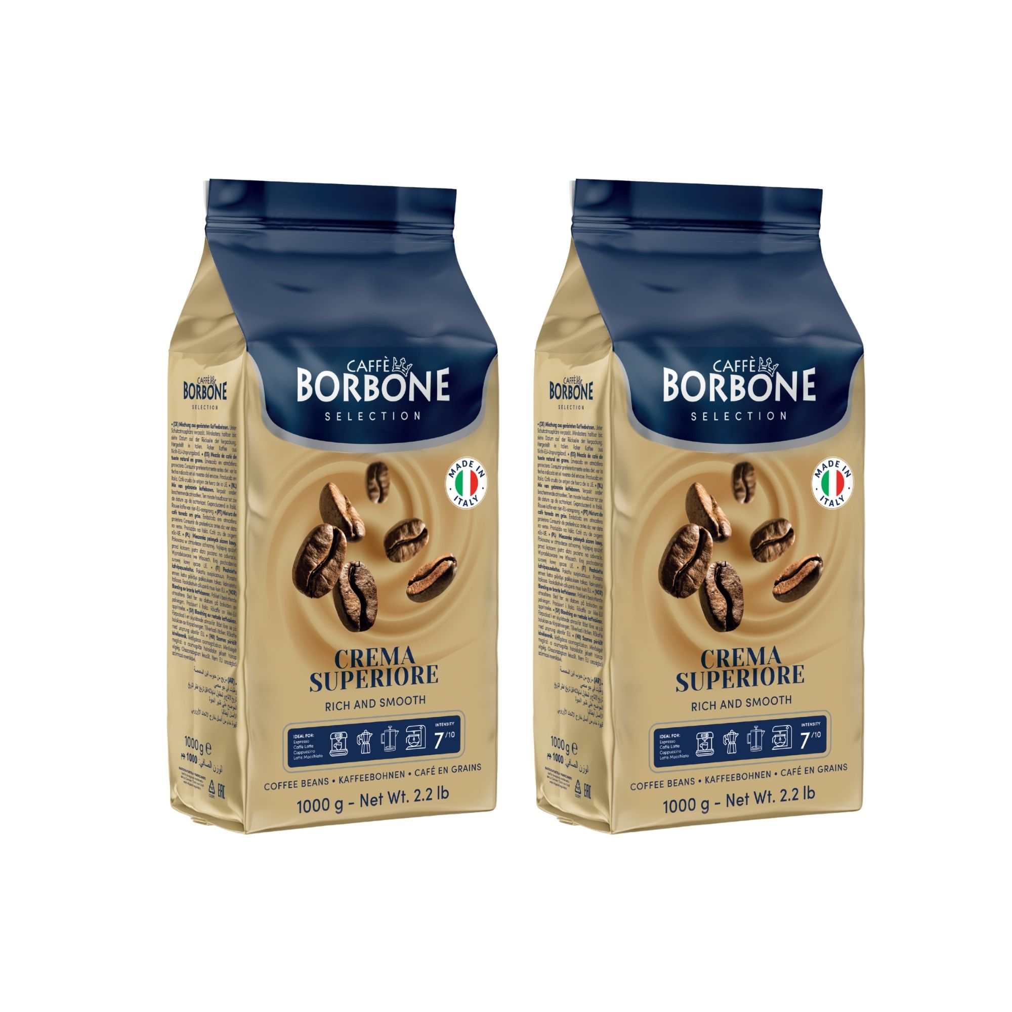 Borbone Crema Superiore coffee beans 2 x 500g 
