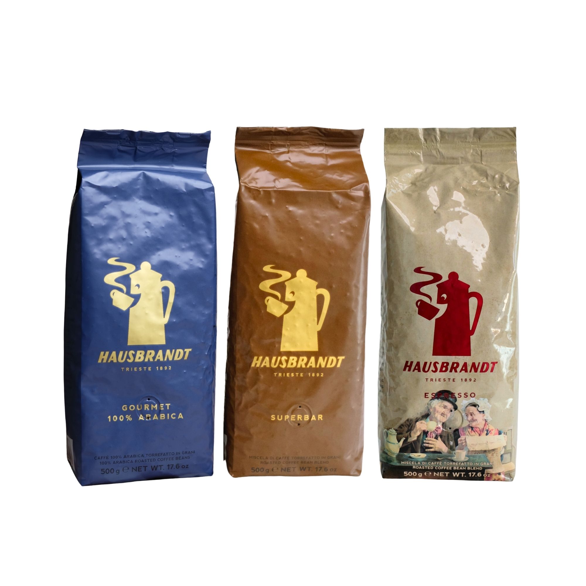 Hausbrandt Coffee Collection, 3x500g
