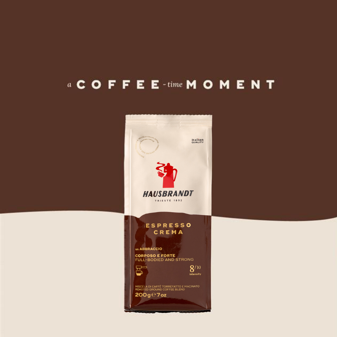 Hausbrandt Espresso Crema Ground Coffee, 200g - The Coffee Market