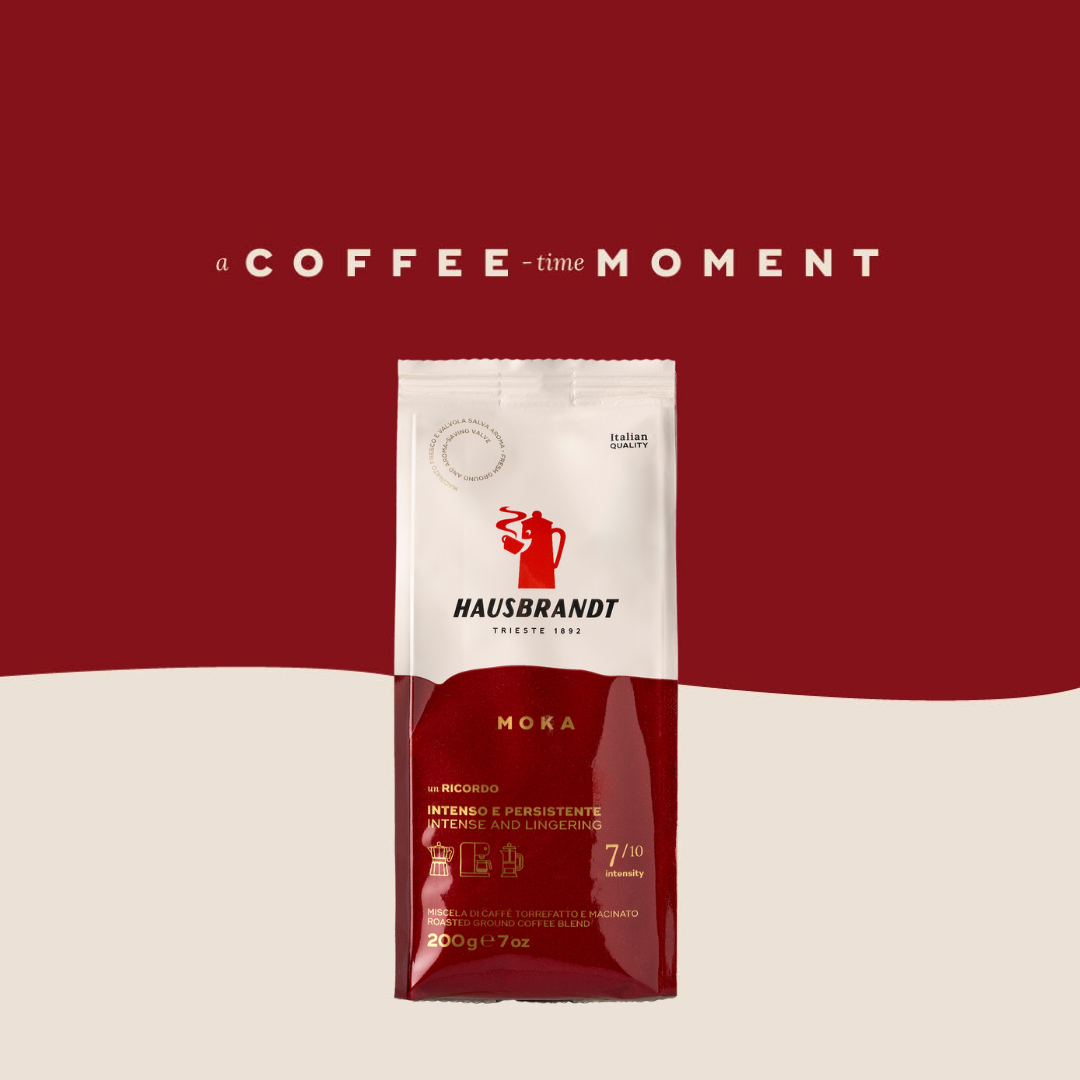 Hausbrandt Moka Ground Coffee, 200g - The Coffee Market