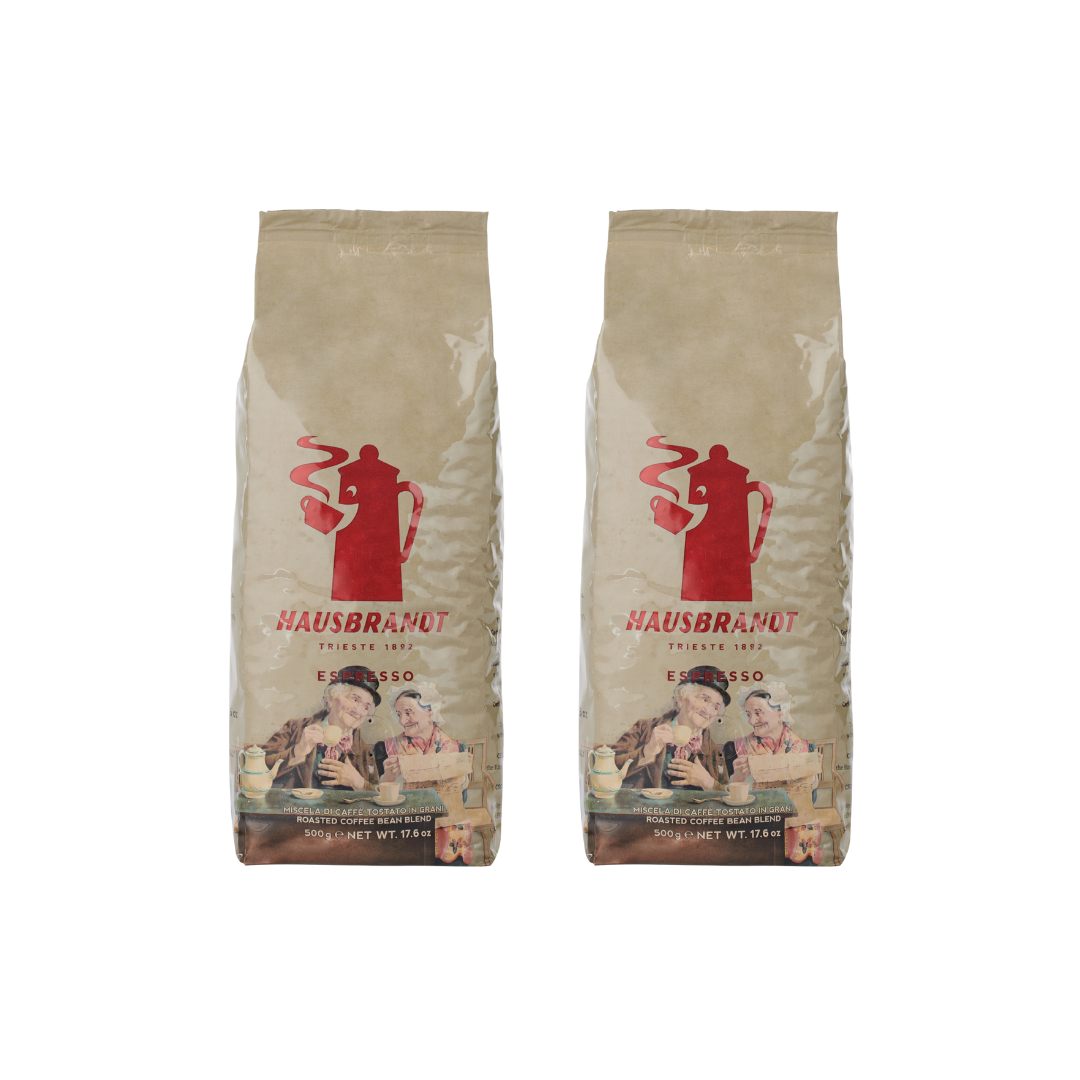 Hausbrandt Espresso Duo Beans, 2 x 500g - The Coffee Market
